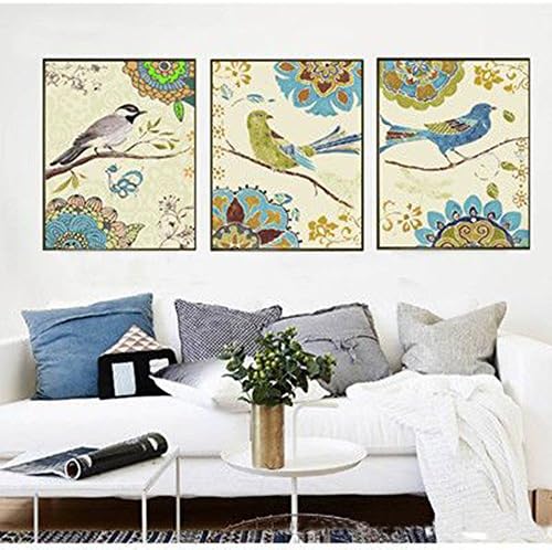 Paint by number digital oil painting Hand-painted oil painting triple pattern for sitting room (type 11)