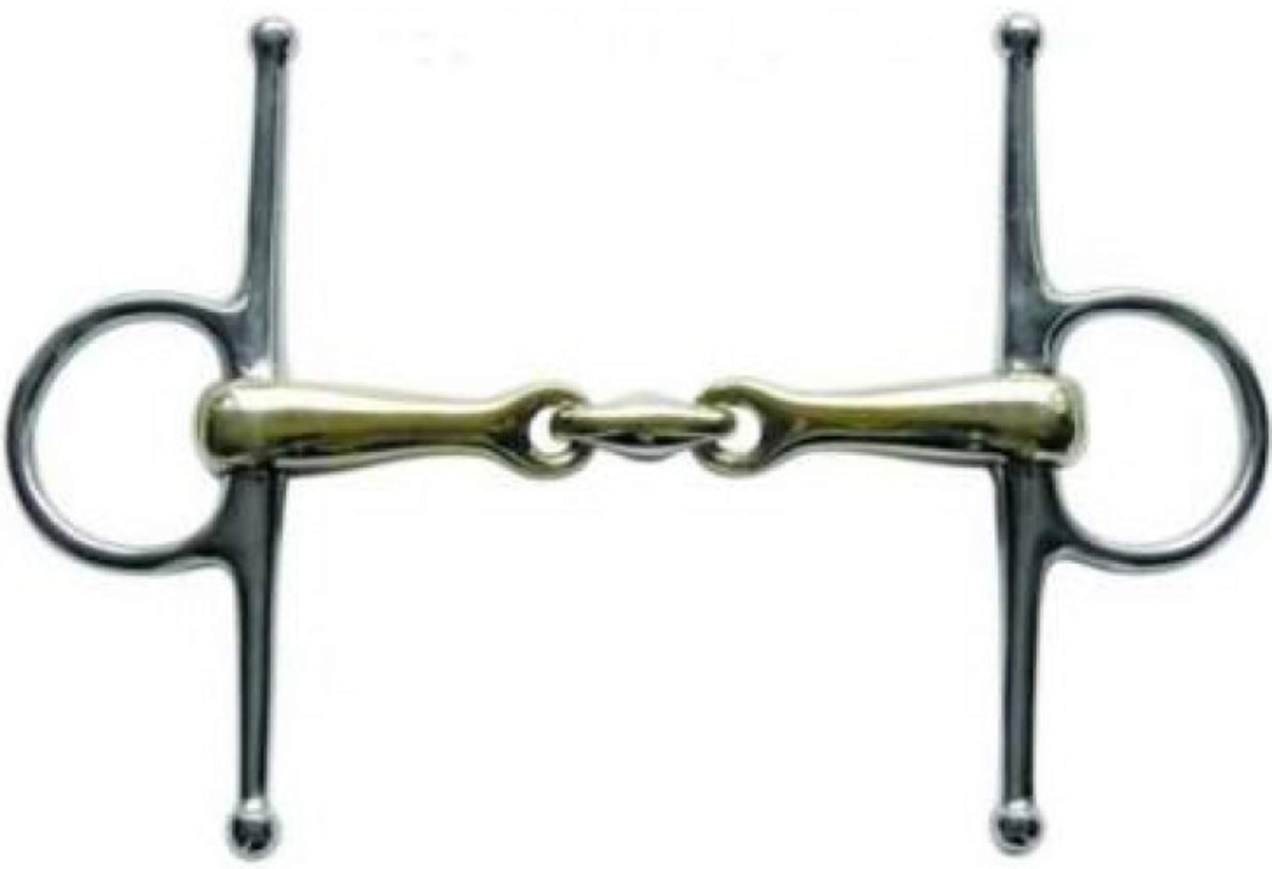 HKM 9897.1118 Argentan Snaffle Bit with Stainless Steel Rings 16 mm