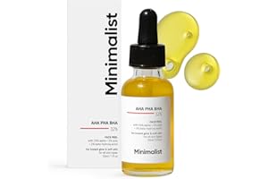 Minimalist 32% AHA BHA PHA Peeling Solution for Glowing Skin, Smooth Texture & Pore Cleansing | Weekend Facial Exfoliant Peel