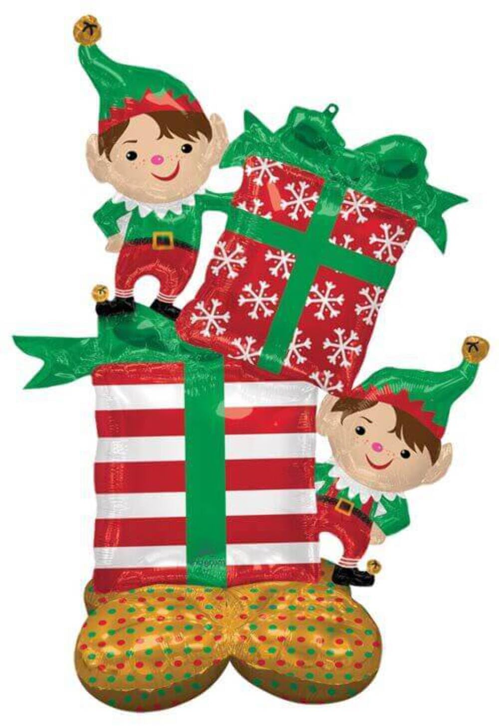amscan 4295311 - Airloonz: Christmas Elves Foil Balloon P70 (36"/91Cmx 53"/134Cm)