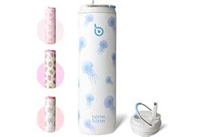 Bottle Bottle Insulated Water Bottle 24oz with Straw Lid and Handle for Sports Travel Gym Stainless Steel Water Bottles Doubl
