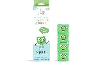 Glo Pals - Reusable Light-Up Cubes for Sensory Play 4pk - Pippa - Green