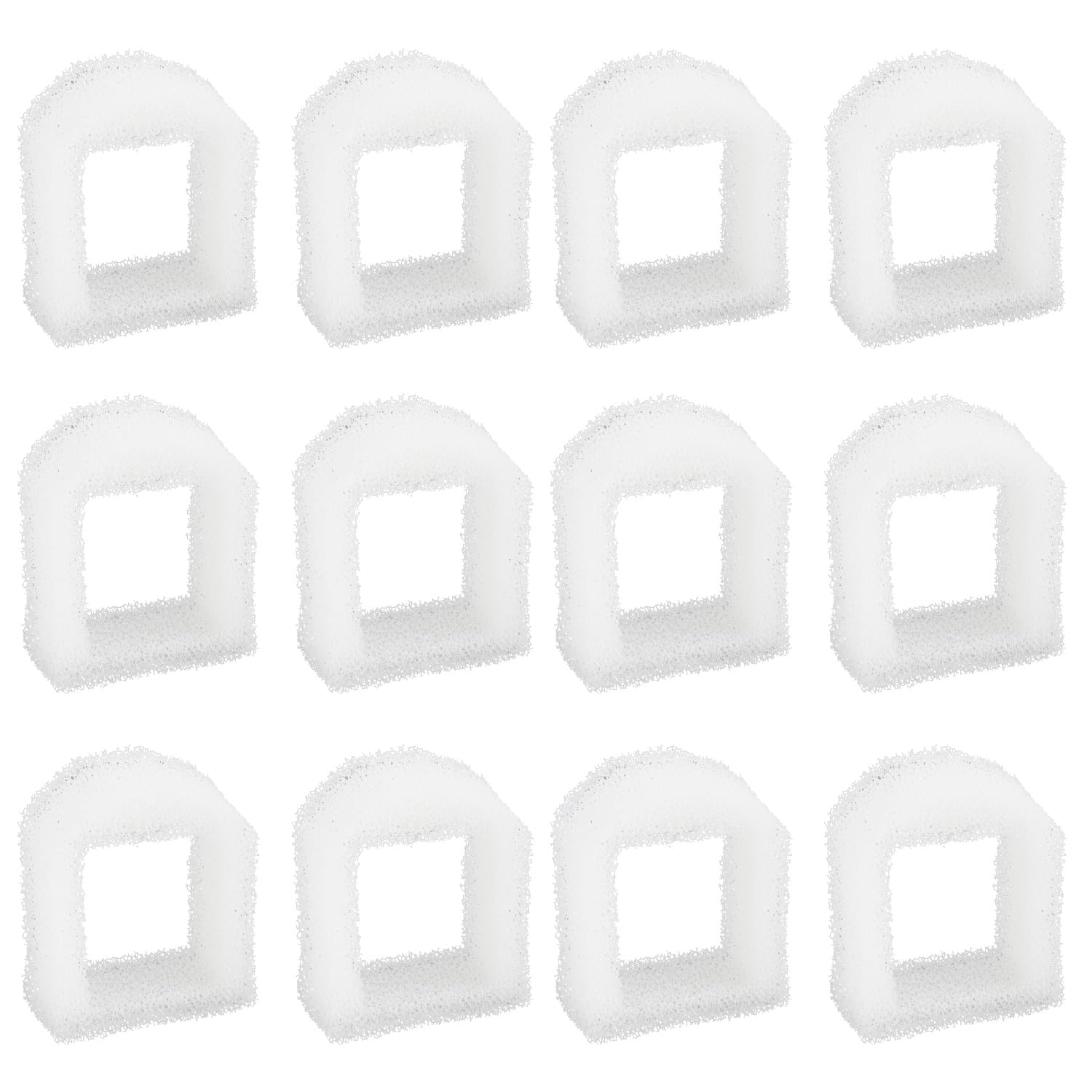 12pcs Cat Water Fountain Foam Filters, Pet Fountain Sponge Filter Replacement for Petsafe Drinkwell Stainless Steel 360 Water Fountain