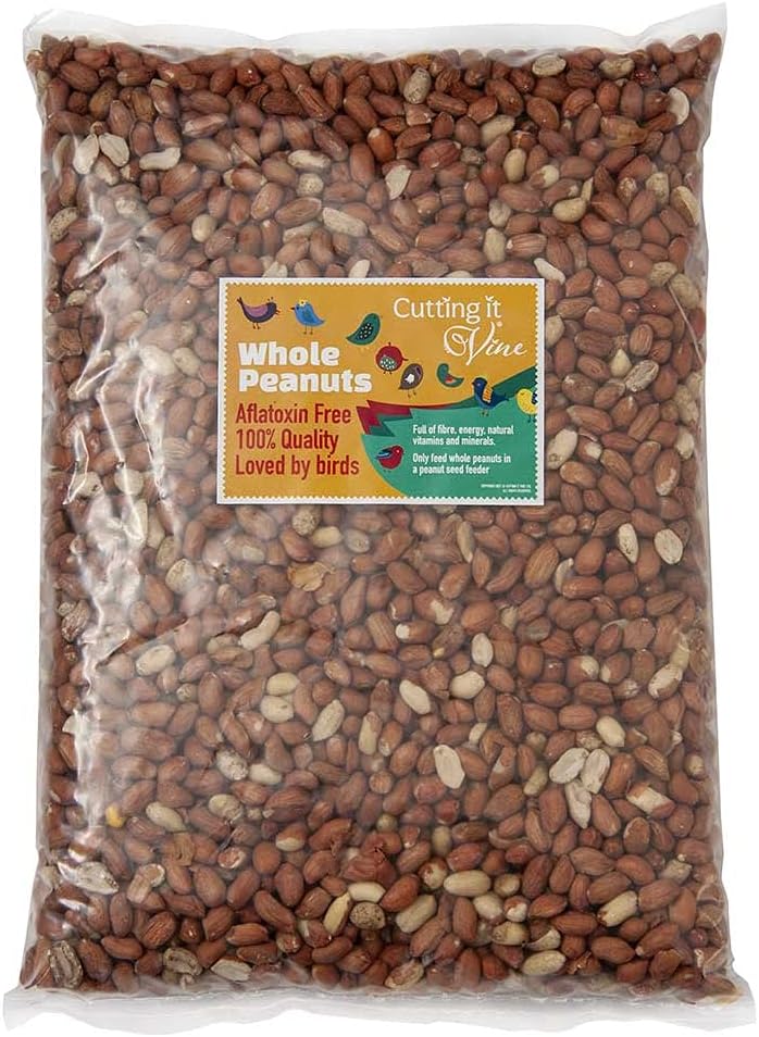 Cutting it Vine Bird Peanuts for Birds 2kg - Finest Grade Snack Mix