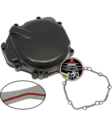 Carter Stator Moto Compatible Yamaha YZF-R6 2003-2009 / R6S 2006-2009 - Couvercle Moteur En Aluminium, Protection Stator