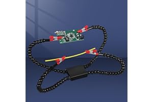 NEWACALOX Helping Hands Soldering Stand Clamp,No Hands Soldering Wire Clip Holder,5 Soldering Arms Wire Welding Clamps for Automobile Maintenance Repairing,Soldering (SS9-R4)