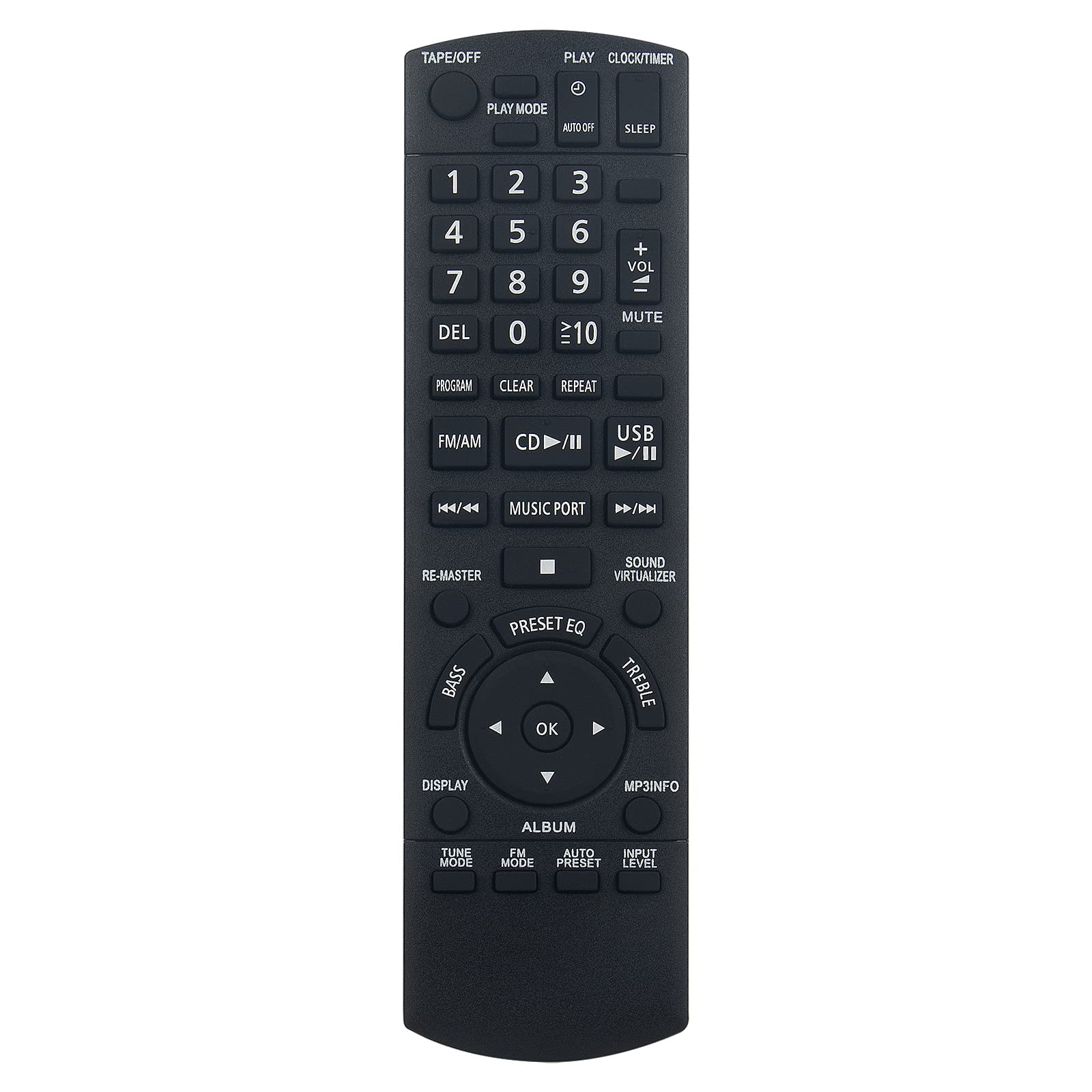 VINABTY N2QAYA000008 Remote Control Replacement - Fit for Panasonic CD System N2QAYA000008 RX-D55 AEG-K