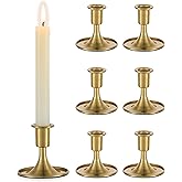 Romadedi Gold Candlestick Candle Holders - Brass Taper Holders Candle Stick for Wedding Table Centerpiece Festive Christmas M