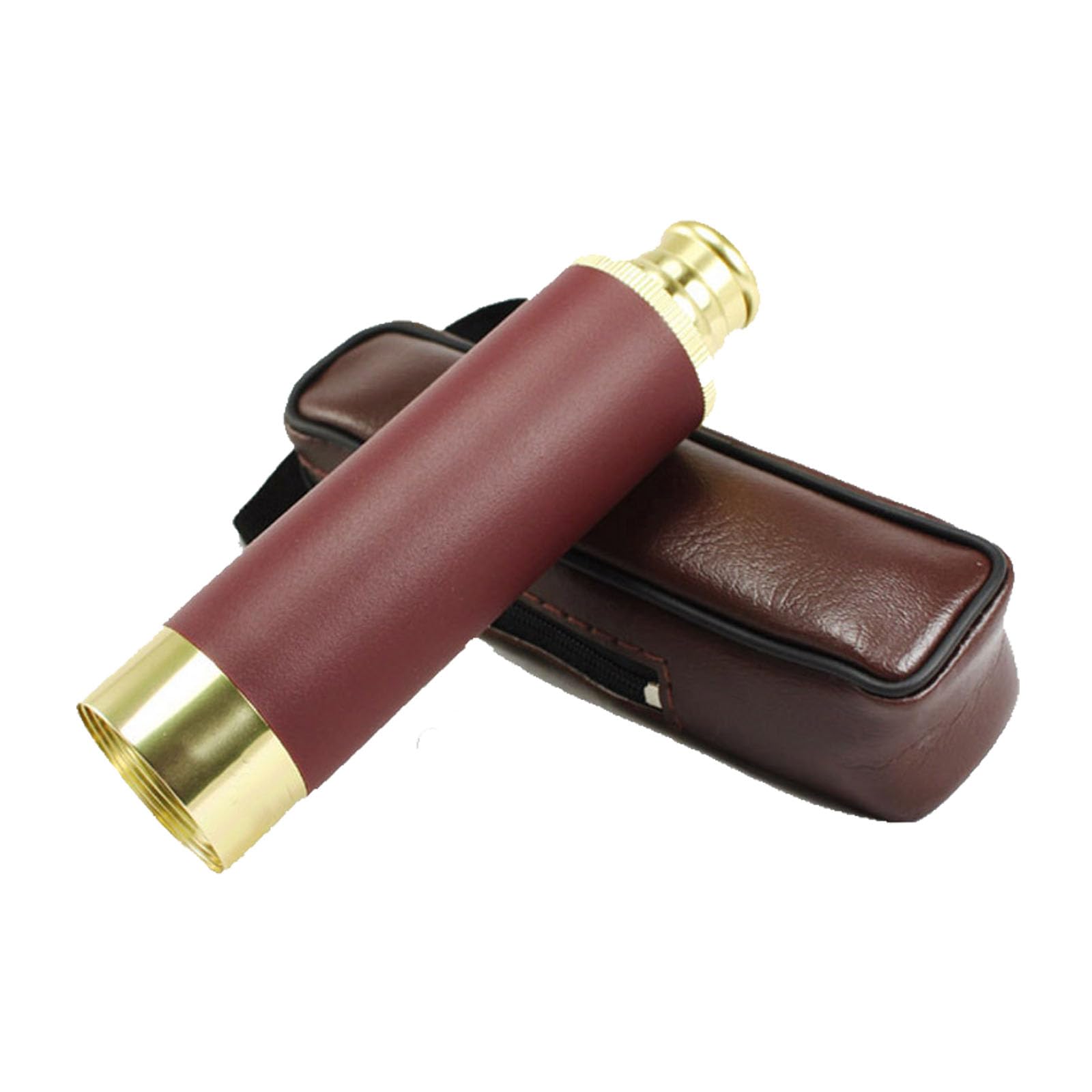Photo 1 of Meichoon Monocular Binoculars Mini Retractable 25x Magnification Shimmering Night Vision Handheld Aluminum Barrel Pirate Play with Storage Bag Travel Viewing Game Hiking Hunting