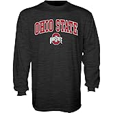 Blue 84 Men's Ohio State Buckeyes Long Sleeve T Shirt Dark Heather Arching Over, Ohio State Buckeyes Dark Heather, XX-Large