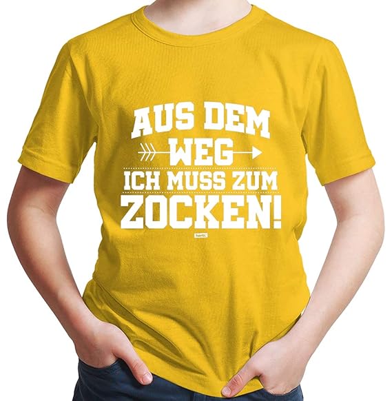 HARIZ Jungen T-Shirt Aus Dem Weg Zocken Gamer Gaming Inkl. Geschenk Karte
