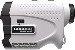Gogogo Sport Vpro Laser Rangefinder for Golf & Hunting Range Finder 1200 Yard Distance Measuring with High-Precision Flag Pole Locking Vibration Function Slope Mode Continuous Scan