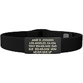 ROAD iD - Official ID Bracelet - The Wrist ID Elite - Silicone Pin-Tuck - for Athletes