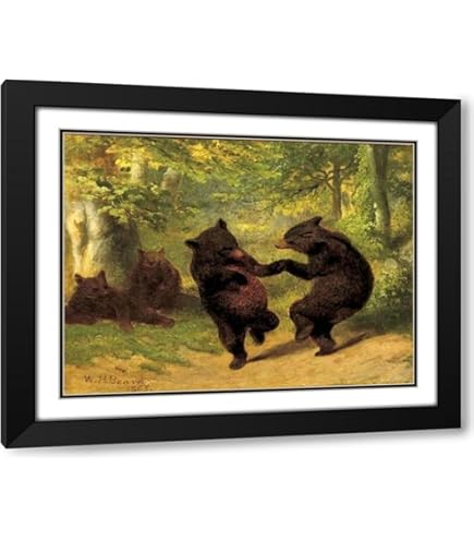 Amazon.com: Dancing Bears Framed Art Print by Beard, William