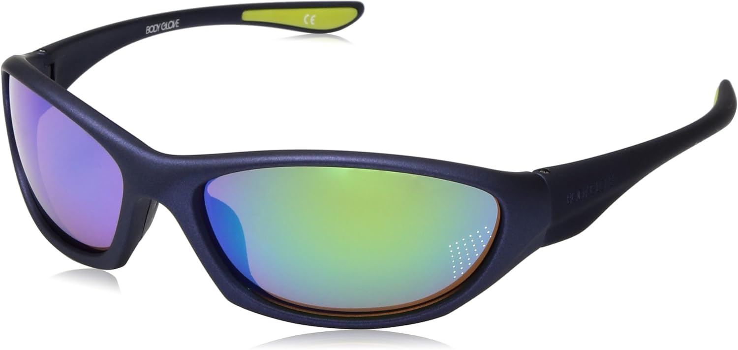 Body Glove Vapor 22 Polarized Wrap Sunglasses, Rubberized