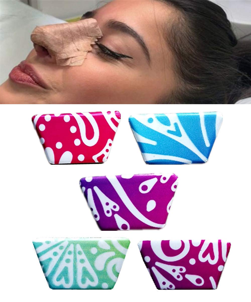 Photo 1 of MUROCEA Aluminum Nasal Splints, External Nose Support Protector for Rhinoplasty Septoplasty, Nose Brace Fracture, ENT, Orthopedic Immobilization, Random Pattern, 5Pcs (S)