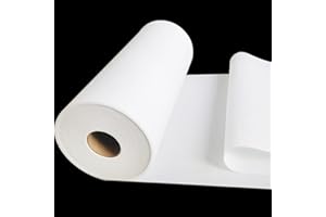 JIMILIFE Heavy Weight Fusible Interfacing for Sewing 11.8inch x 30yard Iron-on Non-Woven Fusible Interfacing White Polyester 