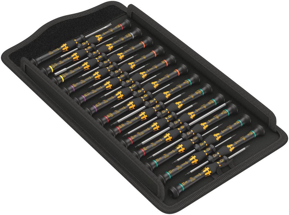 Wera Kraftform Micro ESD Big Pack 1 Screwdriver Set for Electronic Applications, 25 Pieces, 05134019001