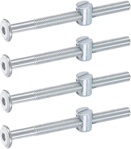 Kit De 10 Ensembles Boulons M6 X 50mm Avec écrous Tonneaux Pour Assemblage Meuble - Uxcell