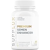 Semen Volume Enhancer for Men - Help Amplify Volume & Overall Health - Assists T-Levels for Male Vitality, Blood Flow Support & Hard On Assistance - 3rd Party Tested Supplement - 60 Capsules
