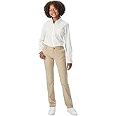 French Toast Womens' Teen and Young Women's Straight Fit Stretch Twill Pant