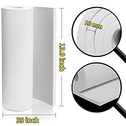 MEARCOOH 2-Pack 10mm Thick White Eva Foam Sheets