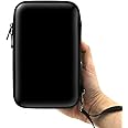 ADVcer 3DS Case, EVA Waterproof Hard Shield Protective Carrying Case with Detachable Hand Wrist Strap Compatible with Nintendo New 3DS, 3DS, 2DS XL or DSi, DS Lite, Black