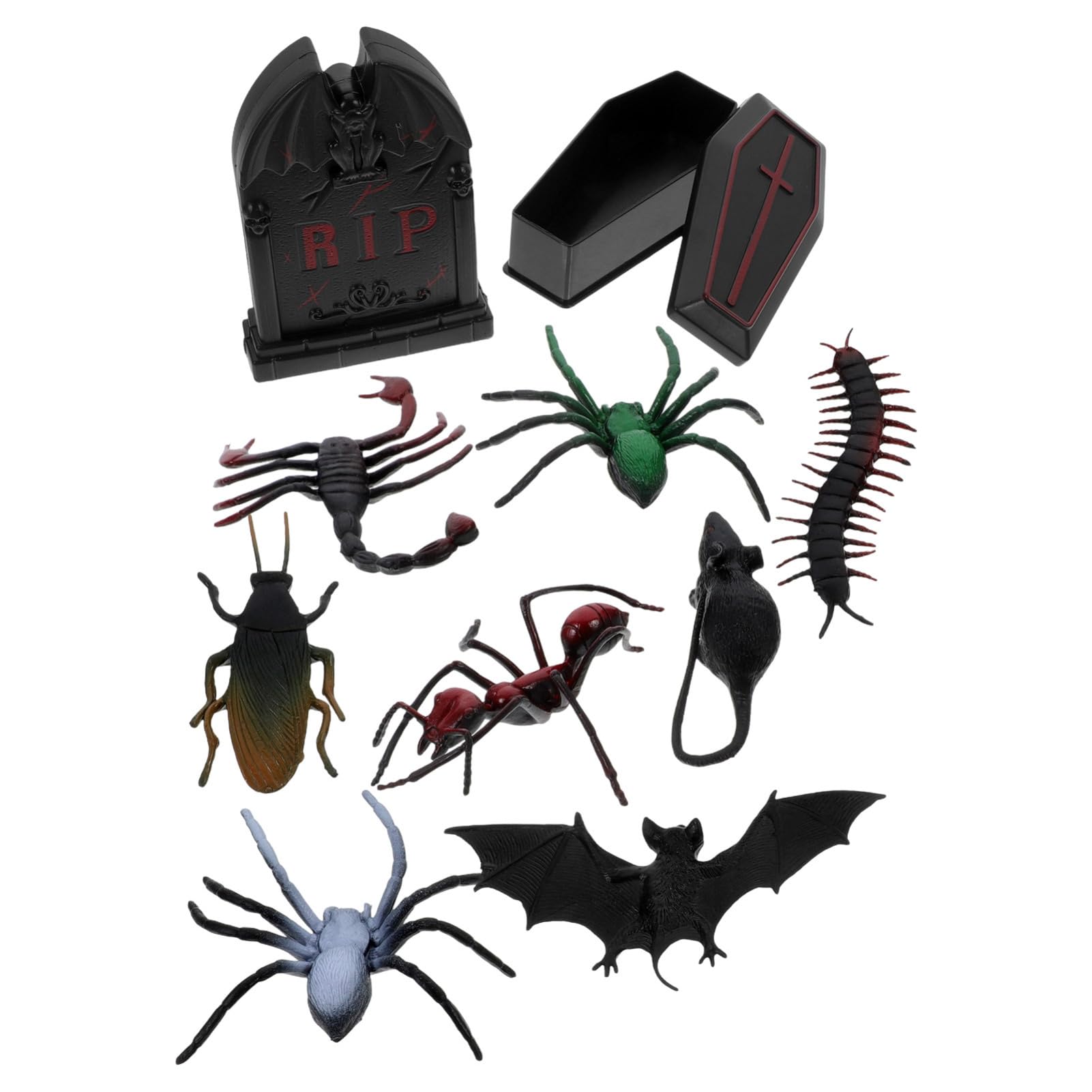 JOINPAYA 1Set Miniature Graves Cemetery Headstones Grave Headstones Ghost Resin Foam Outdoor Lawn Yard Realistic Yard Signs with Stakes Vintage Gravestones Outside Home Party