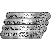 FSTURIOS 4 PCS Smile You're On Camera Stickers for Car, 5