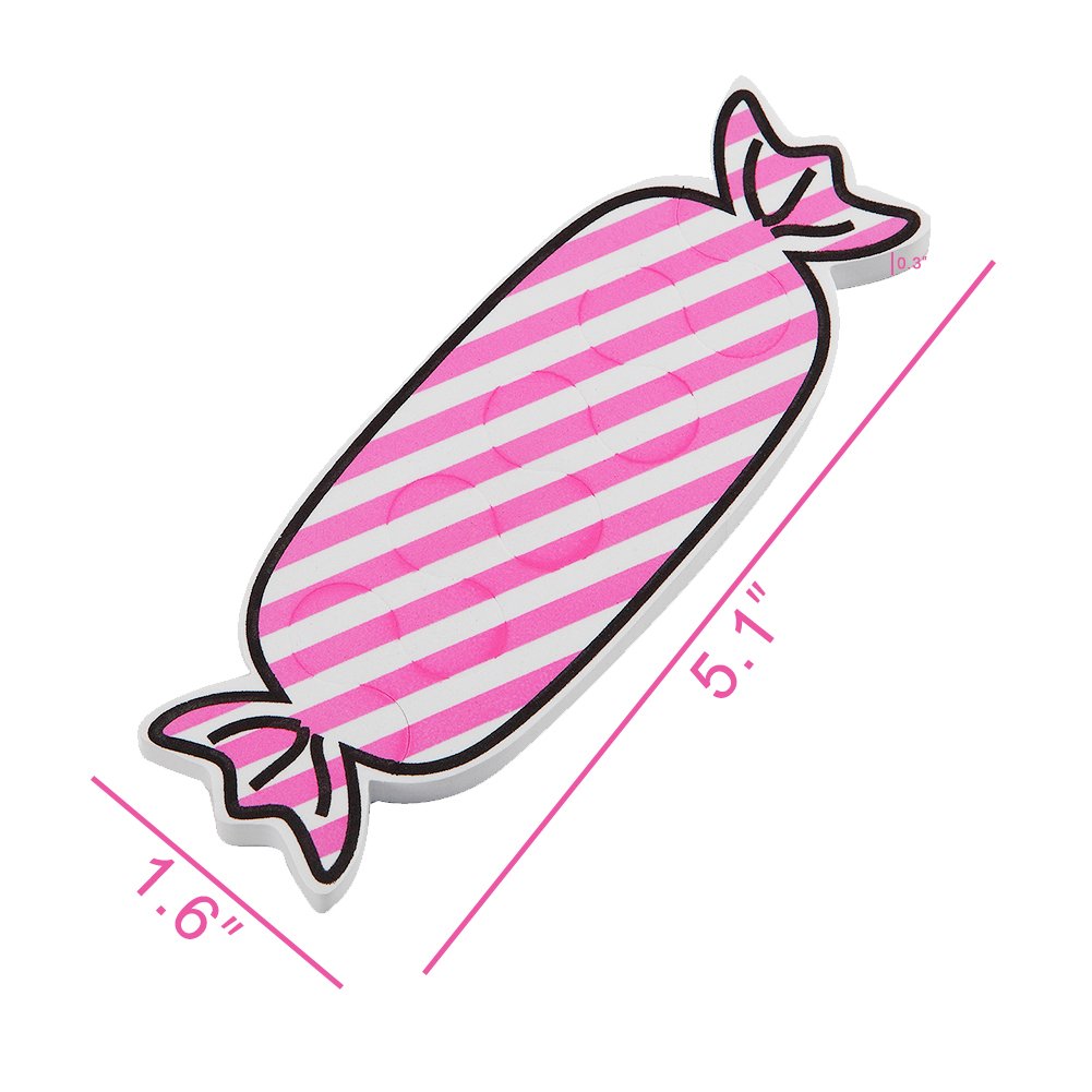 Toe Separators, 24PCS Toe Streightener Colorful Candy Shape Toe Stretchers Apply Nail Polish During Pedicure