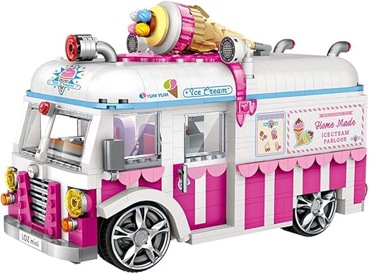 ice cream truck pink
