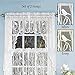 Collections Etc Lace Window Café Curtain Swags with Songbirds & Branches, White