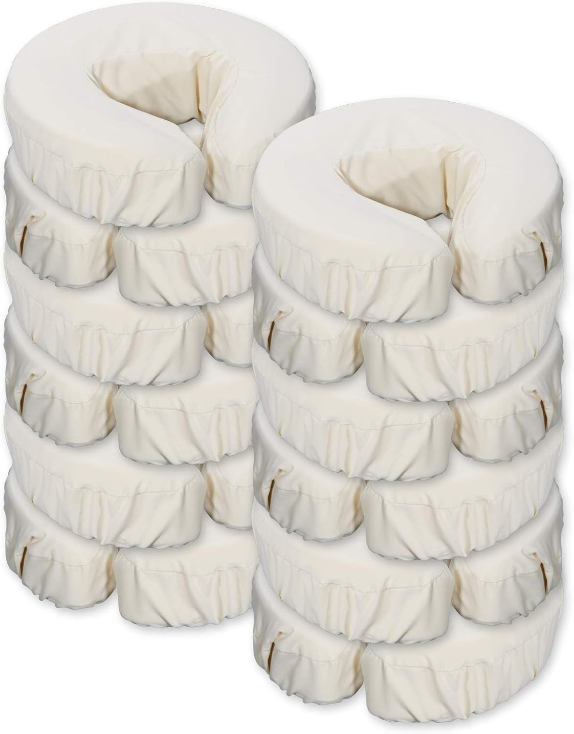 Master Massage Microfiber Headrest cover/Face Cushion cover/Face Pillow Cover, 12 Piece Set, Sand Colour