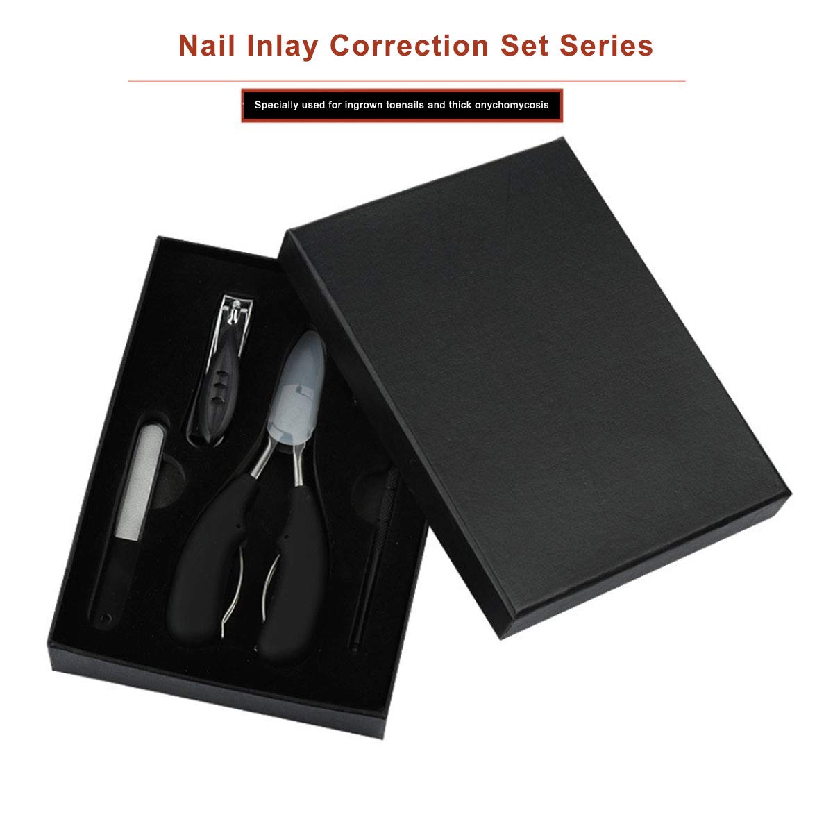 Adofect 5 PCS Toenail Clipper Professional Toenail Cutter Trimmer Set for Ingrown or Thick Toenails, Podiatrist Toenail Tools: Beauty