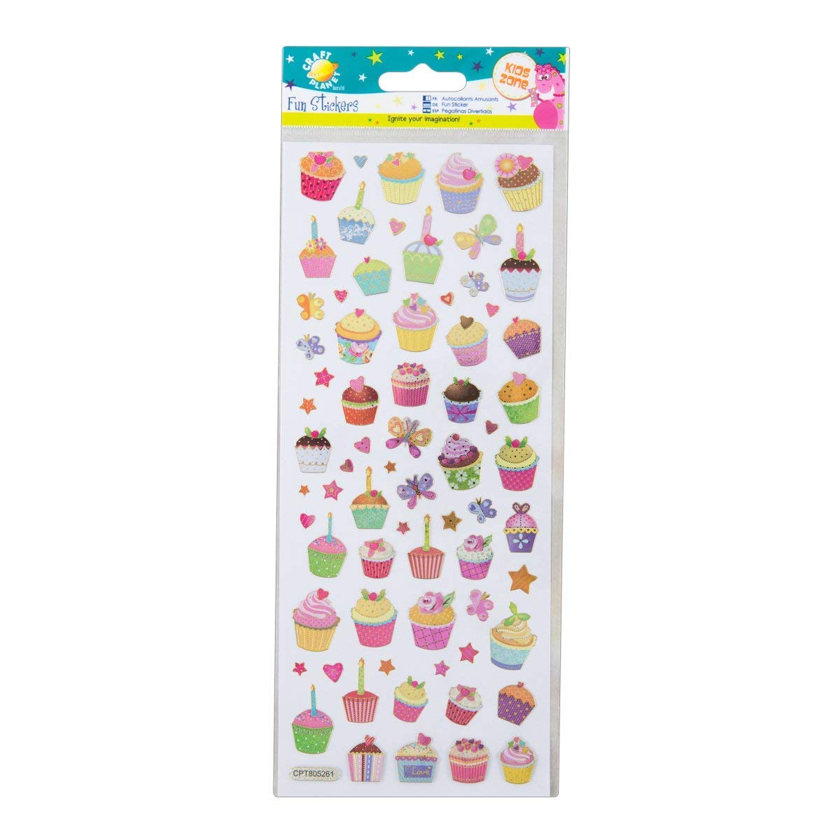 Craft Planet Fun Stickers, Cupcakes, for Young Crafters Collection, Posters, Card Making, Scrapbooking, Party Bag Fillers, Books, Reward Charts, Invites, Crafts — image 1