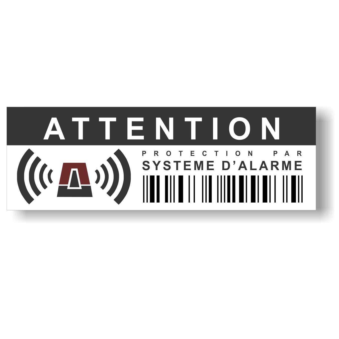 Burglar Deterrent Stickers - Alarm System Protection - Deterrent Even Without Alarm Installed - Pack of 12 - Size 10.5 x 3.5 cm