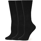 HUE Women's Casual Ribbed Crew Socks (3-Pack)
