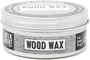 Real Milk Paint, Wood Wax for Wood Finishing, Unfinished Wood Furniture, Cutting Boards, Butcher Blocks, Food Grade, Vegan, 4 oz