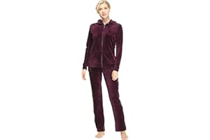 Dolcevida Womens Velour Sweatsuits Sets 2 Piece Tracksuits Outfits Full Zip Hoodie and Sweatpant Set Velvet Jogging Suit