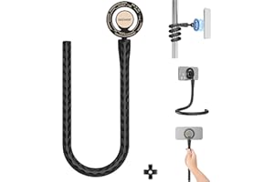 Neewer Magnetic Flexible Phone Holder with 1/4 Screw Adapter, Mini Bendable Tripod Stand Selfie Stick Compatible with MagSafe