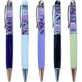 Sikyby Owl Cute 3D Floater Liquid Writing Journaling Office Pen Unique Gifts Set of 5 Pens