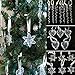 youseexmas Glass Icicle Christmas Ornament Pack of 18