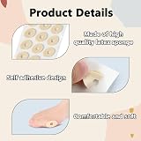 MEKEET Corn Cushions 60PCS Oval Soft Latex Sponge Toe Plasters Anti Friction view 3