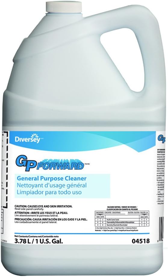 Diversey 4518 GP Forward Floor Cleaner, Commercial-Strength GP Forward 904518, Blasts Nastiest Crud & Crap (4/cs)