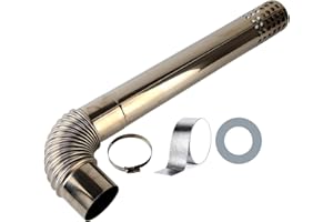 Vent Kit(Only applicable for 3 Inch) Stainless Steel Tankless Water Heater Vent Kit With Elbow，Compatible with CAMPLUX Ranein