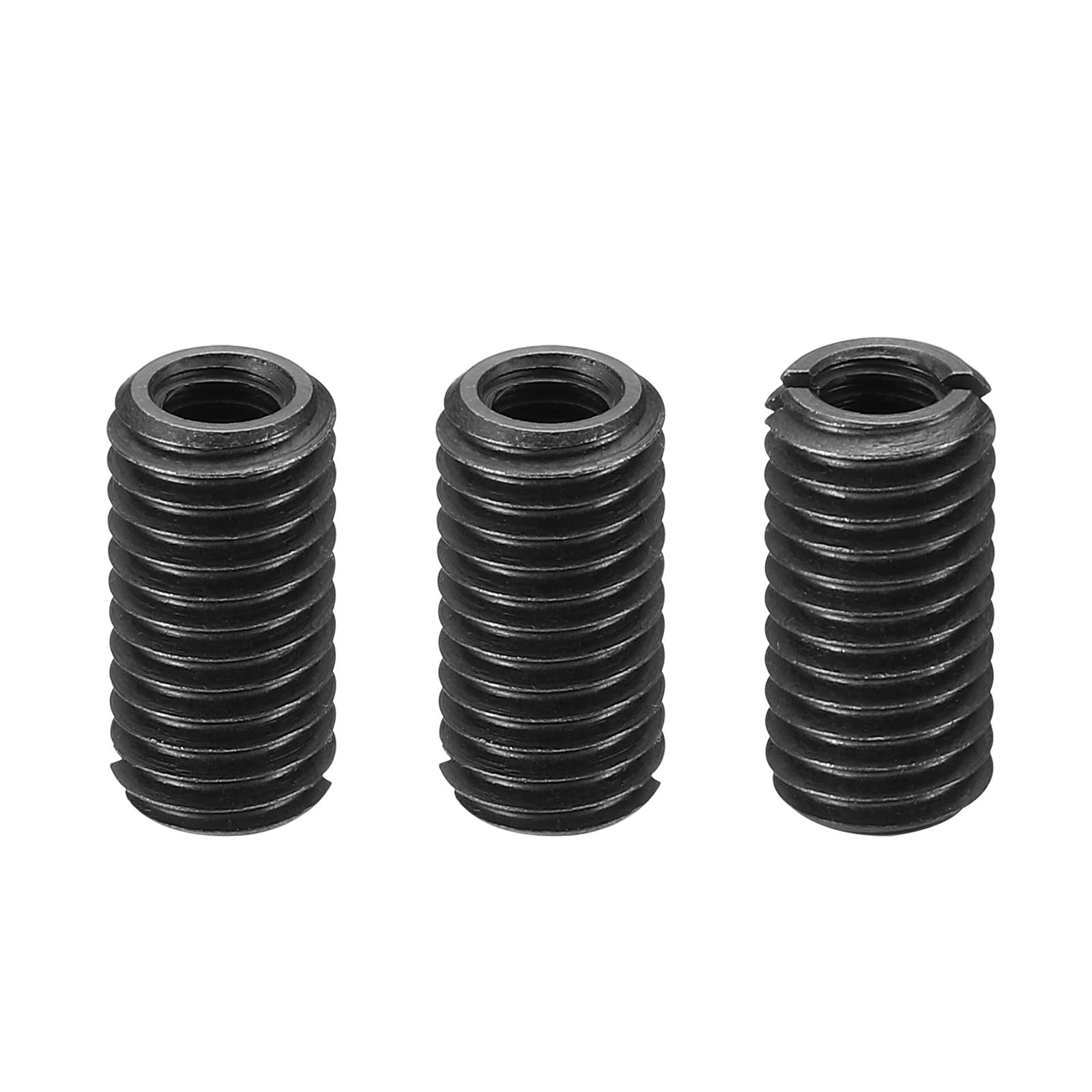 PATIKIL Grade 8.8 Carbon Steel Threaded Repair Insert Nut, 3pcs M6x1 Female to M10x1.5 Male High Strength Screw Sleeve Inserts Reducing Adapter Reducer 20mm