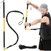 Shappy Golf Swing Trainer Set, Practice Aid System | Improving Swing Mechanics Core, Strength Muscle Memory, Including Training Stick, Door Anchor, Resistance Band &amp; Safety Strap
