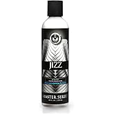 Master Series Jizz WaterBased Lube | Creamy White Liquid with Realistic Texture & MuskInspired Scent | NonStaining & Easy to Clean | 8.5 oz Bottle | Natural Ingredients | Slick Feel