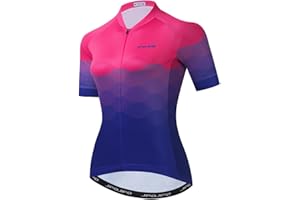 YOUALSO Cycling Jersey Women, Short Sleeve Ladies Bike Shirt Bicycle Clothing for Biking Biker MTB Cyclist Dirt BMX Road Mountain