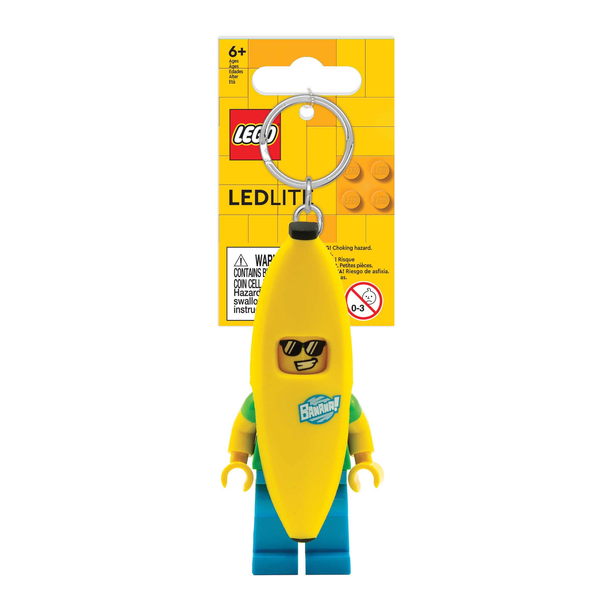 LEGO Minifigures Large 3 Inch Tall Figure Keychain Light - Banana Guy (KE118H)